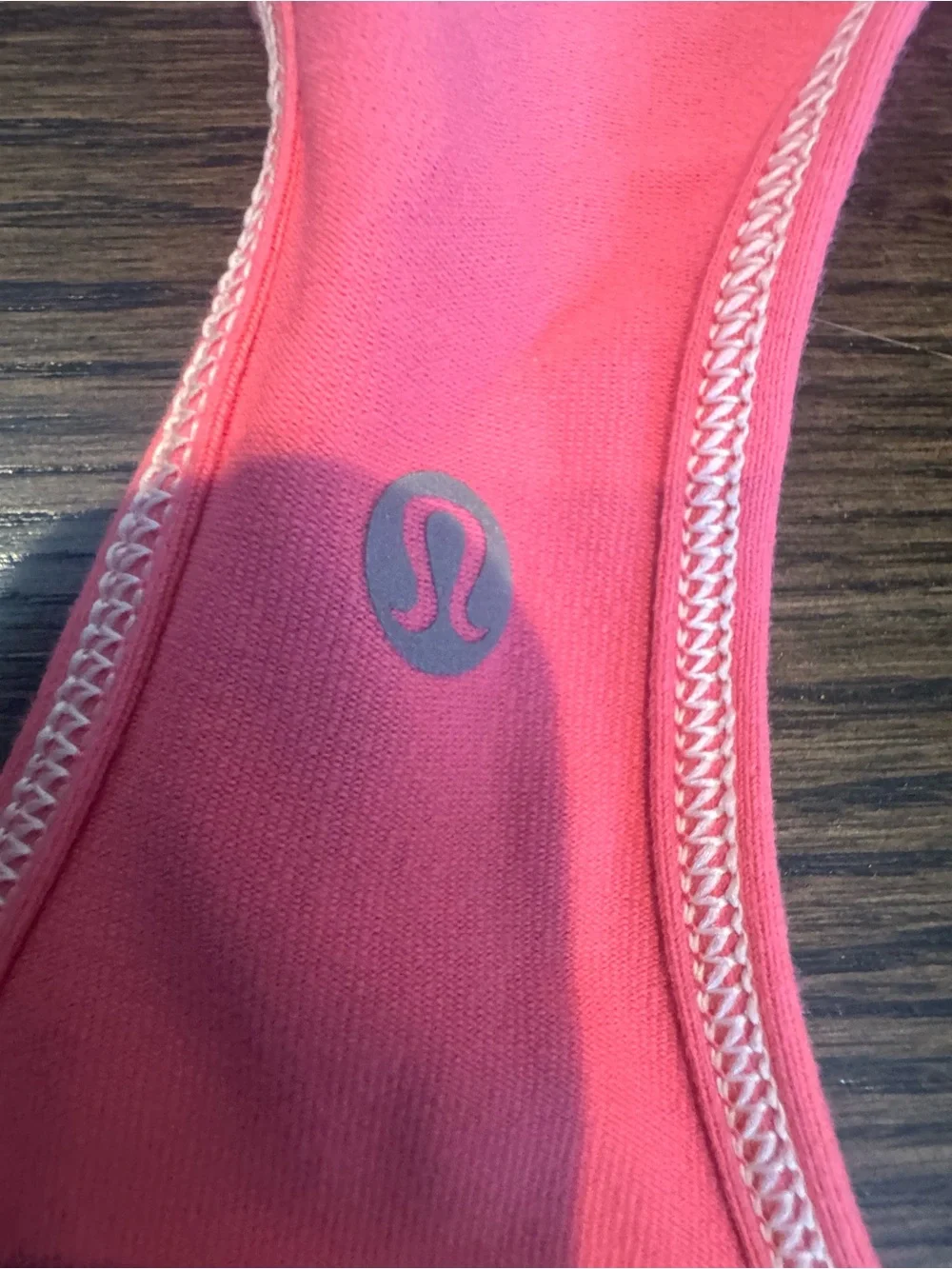 lululemon athletica Coral Pink Racerback Tank Top